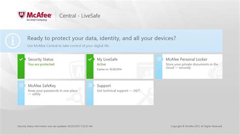 mcafee livesafe uk